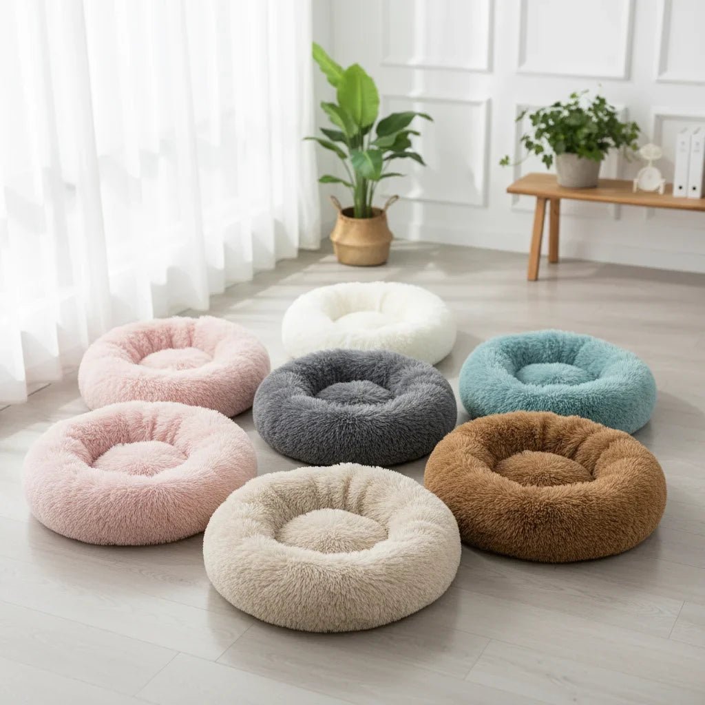 Lit Rond Super Doux pour Animaux - Confort Ultime pour Votre Compagnon - Mon Compagnon Douillet