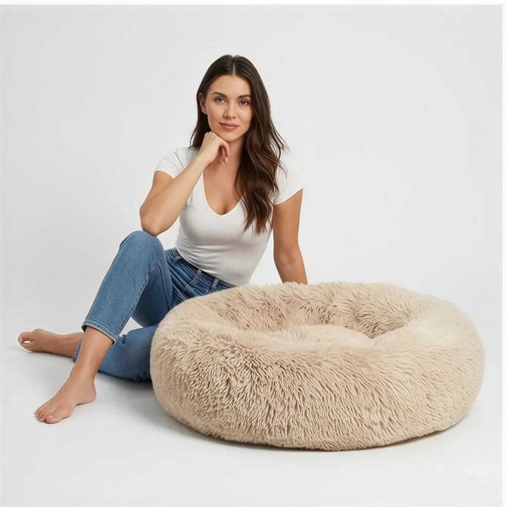 Lit Rond Super Doux pour Animaux - Confort Ultime pour Votre Compagnon - Mon Compagnon Douillet