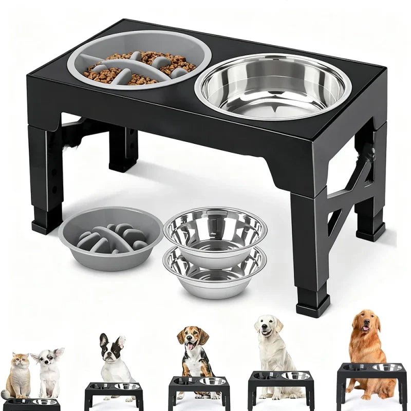 Support Élevé pour Chiens - Confort Optimal à Chaque Repas - Mon Compagnon Douillet