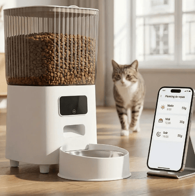 ROJECO Distributeur Automatique - Nourrissez vos animaux à distance!