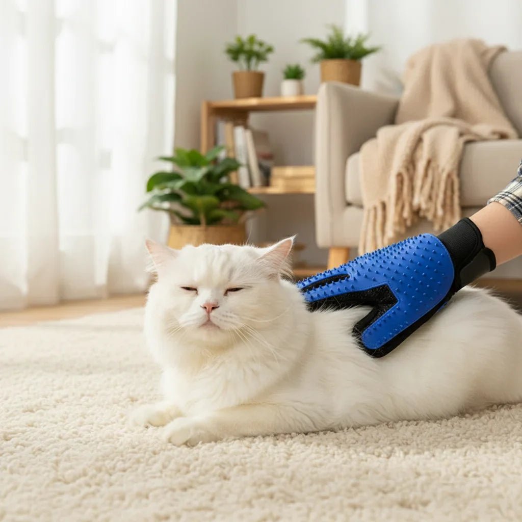 Gants de Toilettage en Silicone - Douceur et Confort pour Votre Animal - Mon Compagnon Douillet
