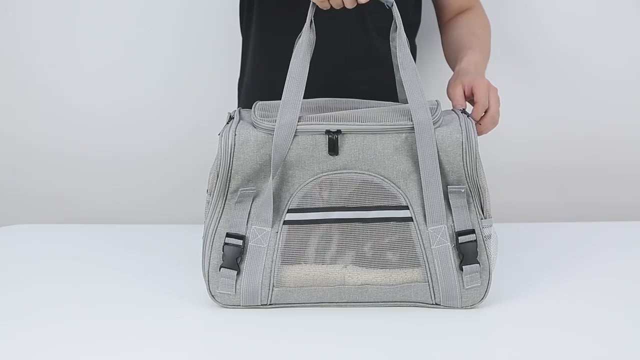Transporteur Douillet pour Chats - Voyagez avec style et confort!